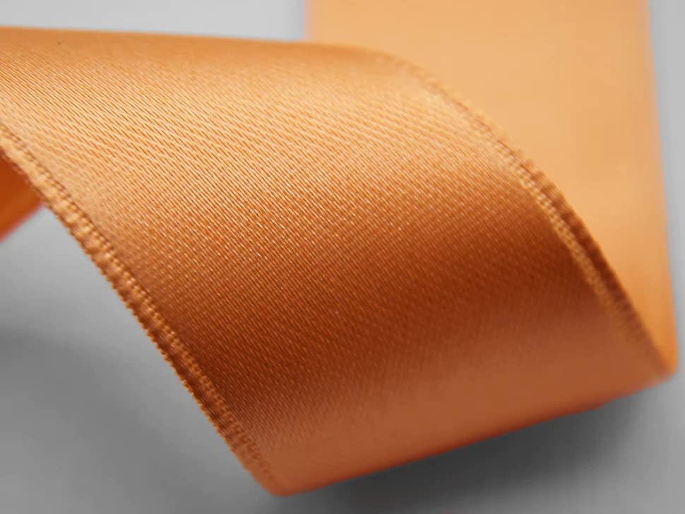 Furlanis Double Satin Ribbon, Goose Beak Orange, 40 mm x 25 m