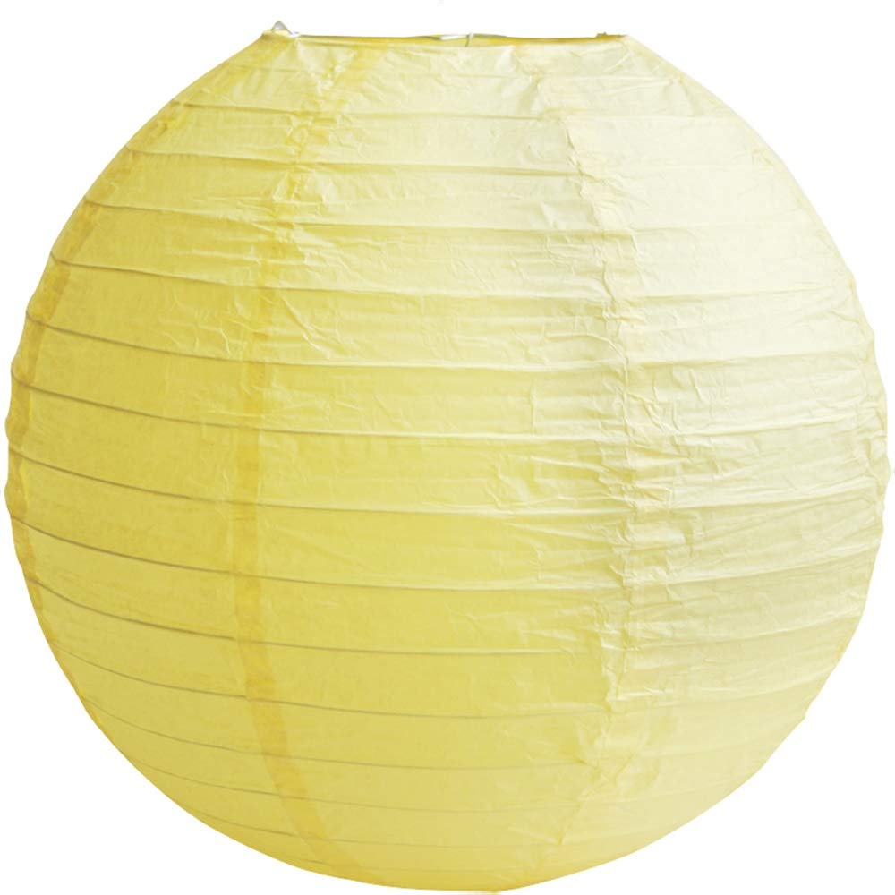 Time to Sparkle Tissue Paper Round Lanterns LampShade Lamp Shade Wedding Birthday Party Decoration | Light Pink, 8"(20cm) | — view 15