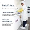 DuPont Tyvek IsoClean Zippered Frock With Raglan Sleeves, White, Large, 30-Pack