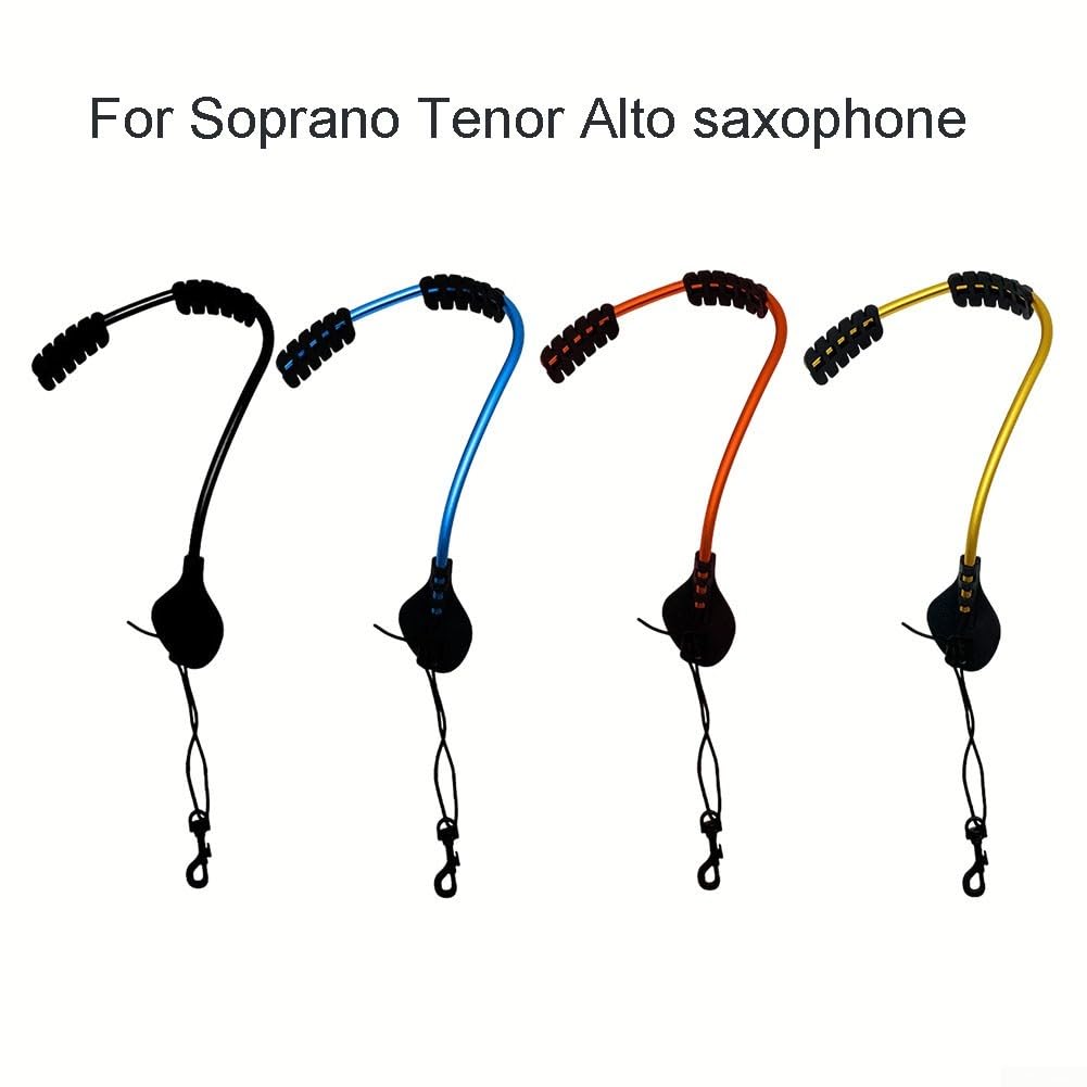 Ergonomischer Saxophon-Schultergurt, dickes Gummi, Nackenschmerzen Prävention, Rot, Schwarz, Blau, Gold