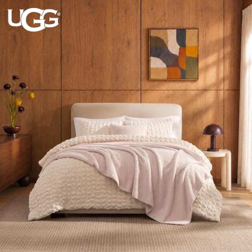 Image of UGG Whitecap King Blanket, Plush Fleece, 110 inch x 90 inch, Pink
