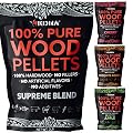 Kona Smoker Grilling Pellet (Set of 4) 2 Pound Variety Pack (8 pounds Total), Apple + Cherry + Supreme Blend + Mesquite Acacia Blend