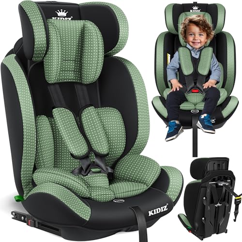 KIDIZ® Seggiolino auto per bambini Seggiolino per bambini | Seggiolino auto Guscio con sedile | 9...