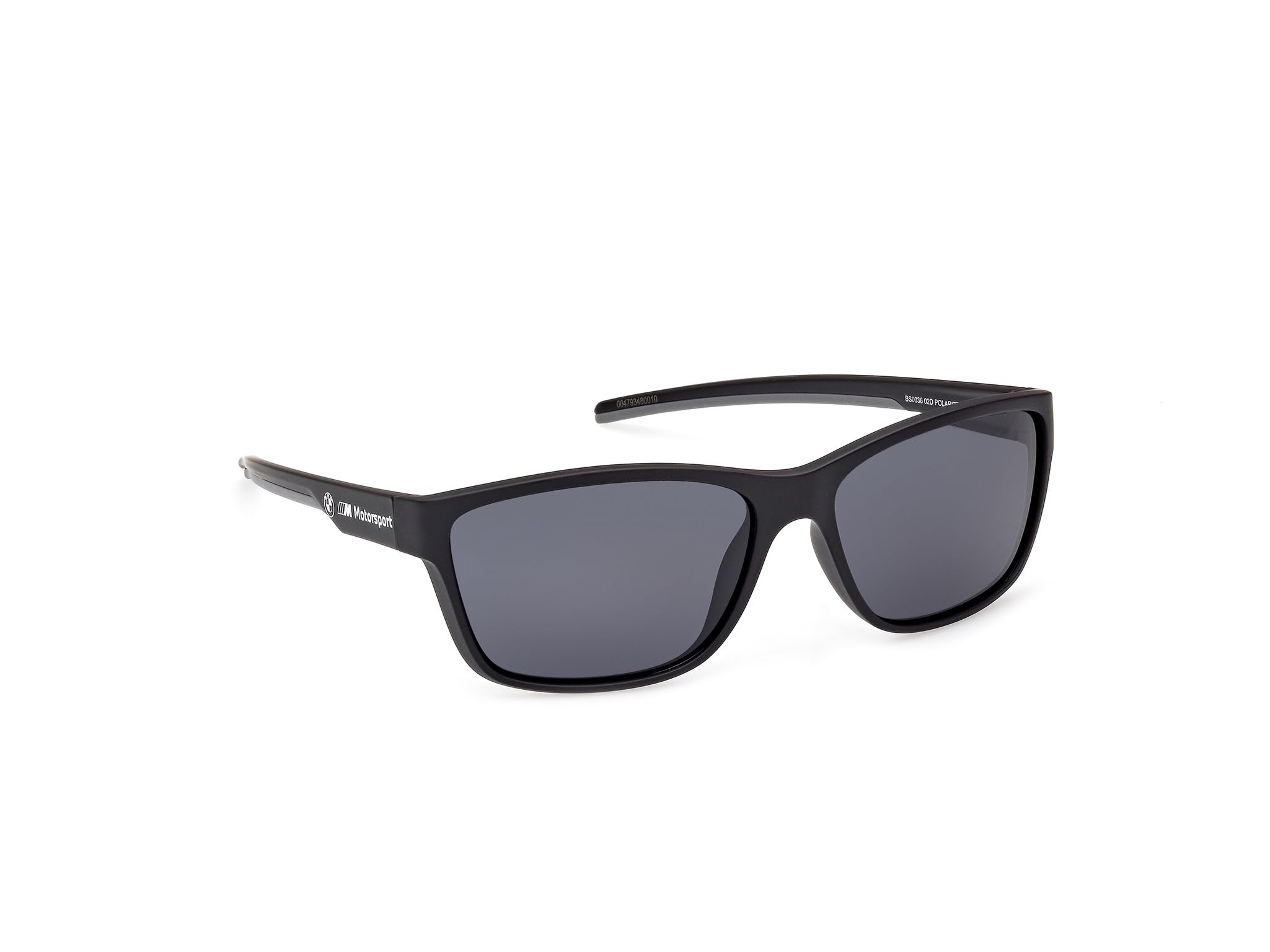 BMW MOTORSPORT Herren Bs0036 BMW M Motorsport BS0036 Herren-Sonnenbrille, leichte Sonnenbrille, Navigator-Linsenform, polarisierte Rauchgläser, mattschwarz