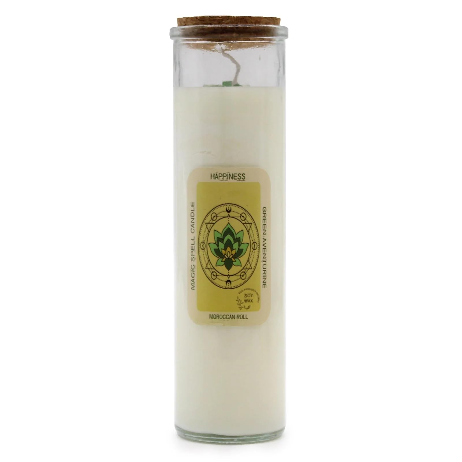 Magic Spell Candle Wiccan Pagan Spiritual Gift - Happiness UK STOCK