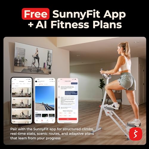 Image of Sunny Health & Fitness Climbing Stair Stepper for Home Gym