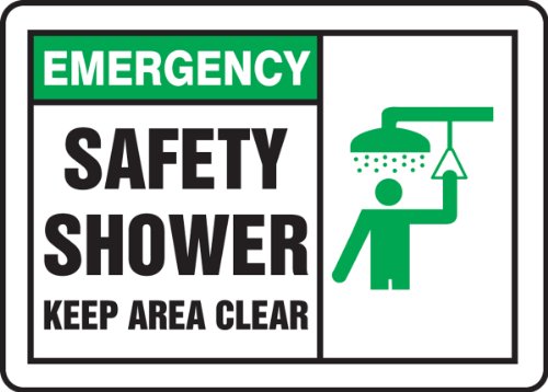Panneau douche de sécurité aluminium Emergency Safety Shower Accuform