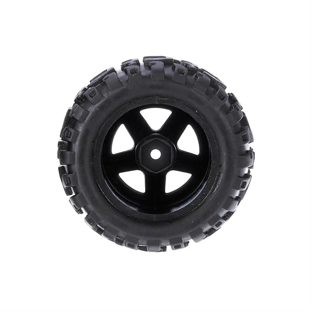 2 ruote in gomma RC pneumatici per auto anteriori posteriori compatibili con modelli in scala 1/16 M16038 HBX16889(2PCS)