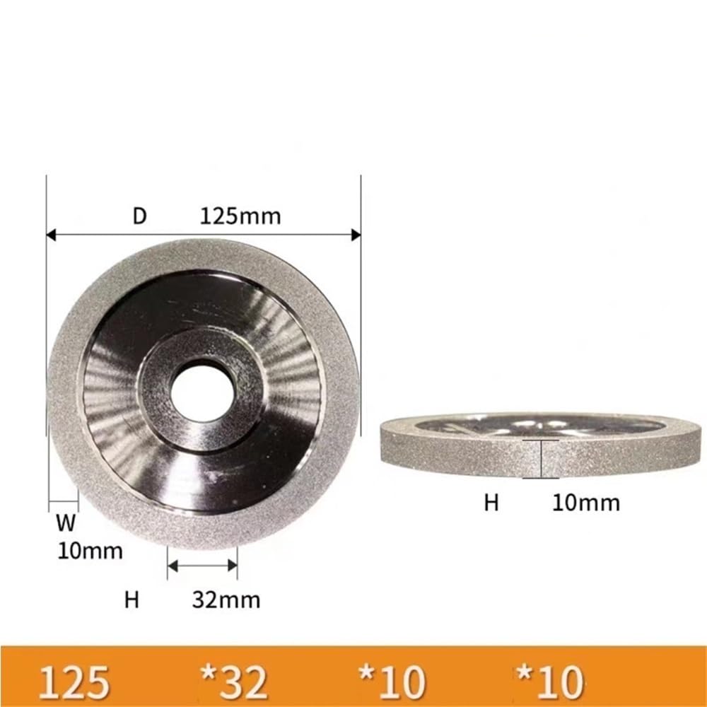 Diamentowa tarcza szlifierska o gradacji 50/100/150/200/320/400 – tarcza szlifierska 125 mm do stali wolframowej, ceramika(320Grit)