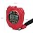 Vicloon Sport Stopwatch Timer, Professional Digital Sport Timer with Stainless Steel Whistle, Large LCD Display Suitable for Football, Basketball, Running, Swimming, Fitness and More (Red)