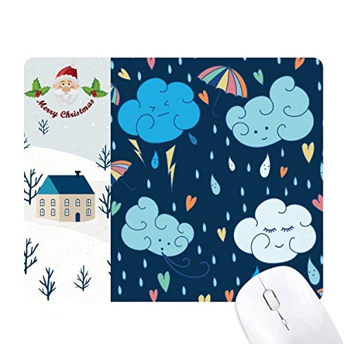 Pluie de coeur sur votre bureau à la maison avec le tapis de souris nuage poétique
