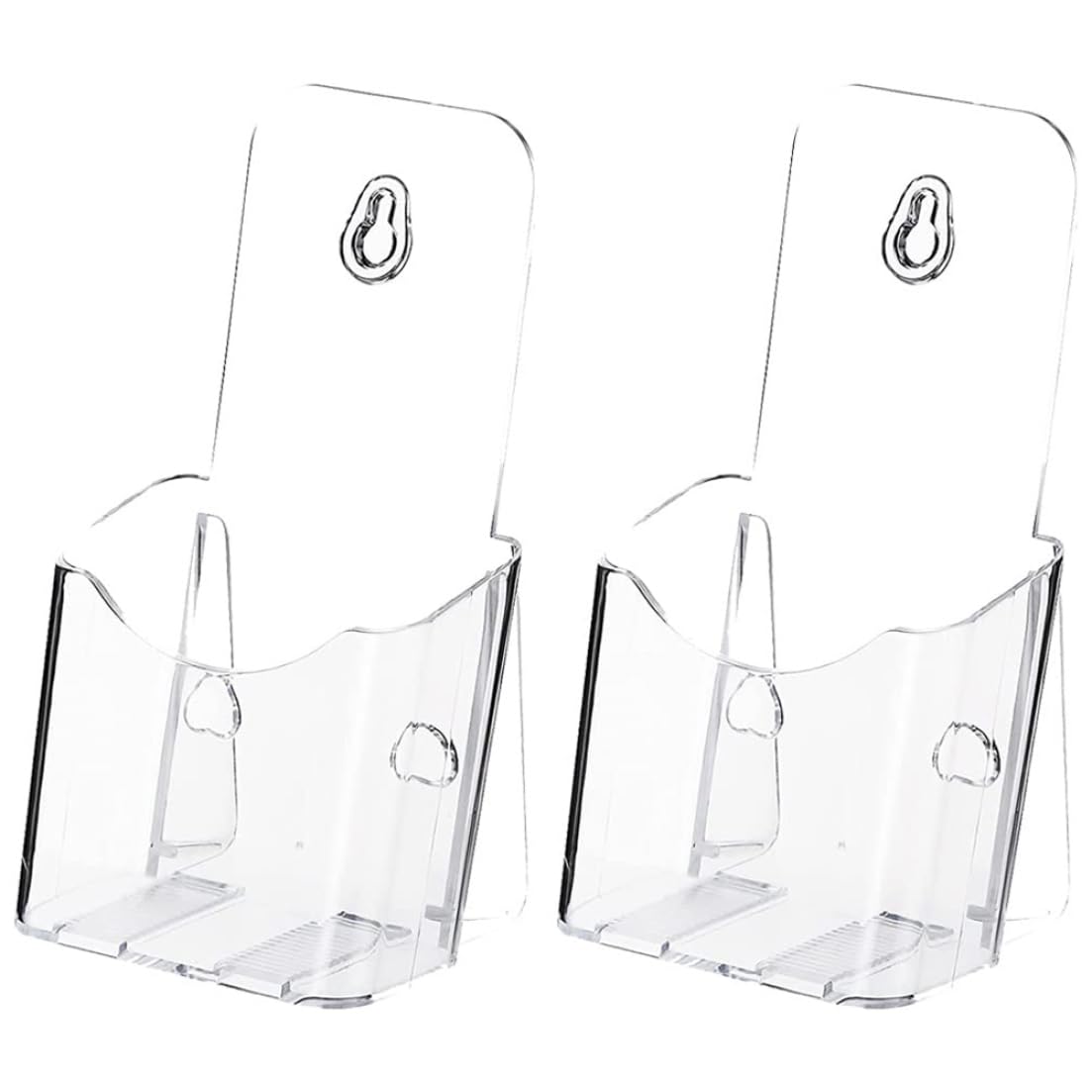 Elyebxj Acrylic Brochure Holder Stand, Pamphlet Holder Clear Literature, Plastic Flyer Display Stand for Vendors, Brochure, Trifold, Acrylic Magazine Rack