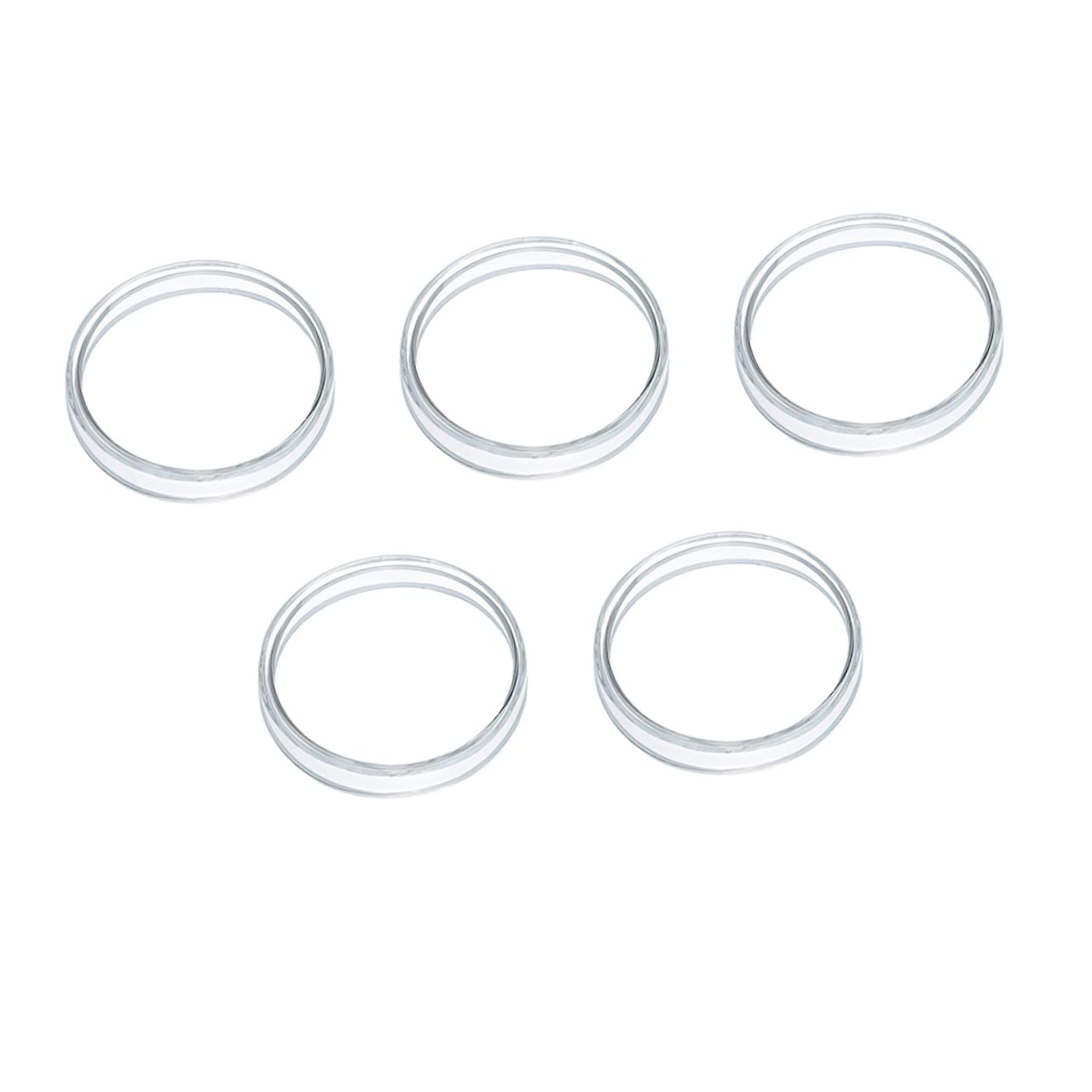 OUNONA 5pcs Petri Dish Lab Petri Plates Clear Petri Plate Tissue Culture Plate Lab Dish Culture Dish Lab Pipettes Dish Specimen Dish Cell Dish Laboratory Dish Transparent Glass