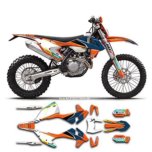 Kungfu Graphics Custom Decal Kit for 125 150 250 300 350 450 500 EXC EXC-F XCW XC-W 2017 2018 2019, KTEX1719018-KR