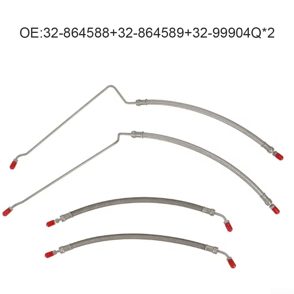 Zilimontt Kit de tuyau de cylindre hydraulique pour Mercruiser pour Alpha 1 Gen II Trim Tilt System, remplacement pour pièces OEM 32-864959, 32-99904Q, 32-864960, avec