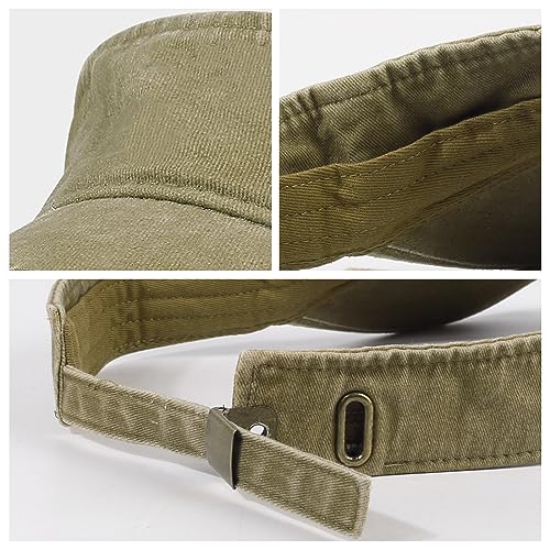 Image of HH HOFNEN Sports Sun Visor Hats Cotton Twill Ball Adjustable Sun Caps for Men Women