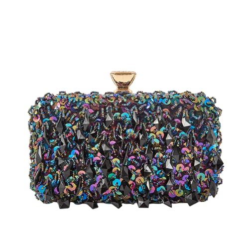 Image of RomanticDesign Women Bling Evening Bag Fashion Embroidered Beaded Sequin Clutch Cocktail Wedding Party Purse