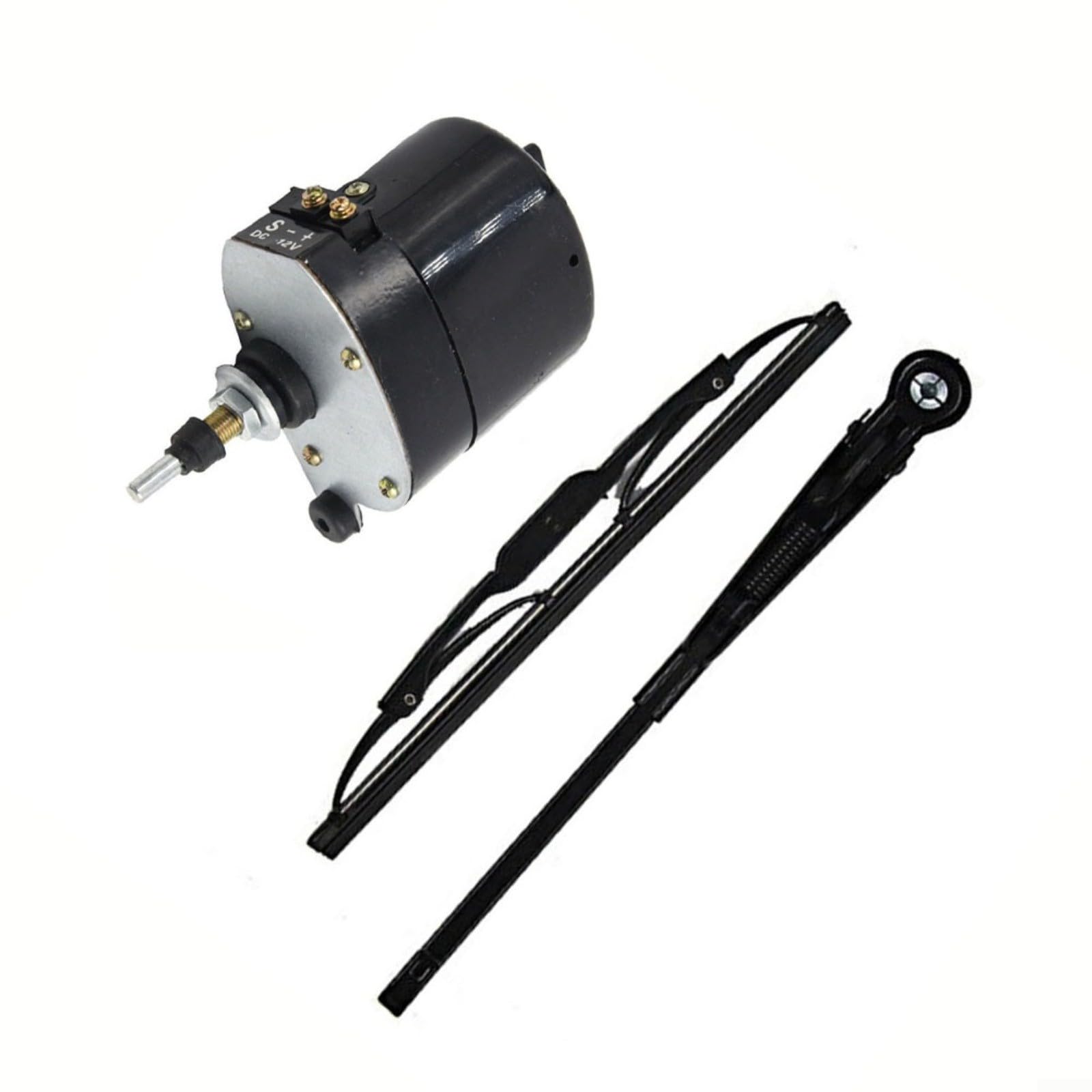 Moteur d'essuie-glace 12 V, essuie-glace universel compatible avec 01287358/7731000001/0390506510 pour bateaux de pêche et tracteurs de camping-cars, caravane-ATV-UTV (moteur)
