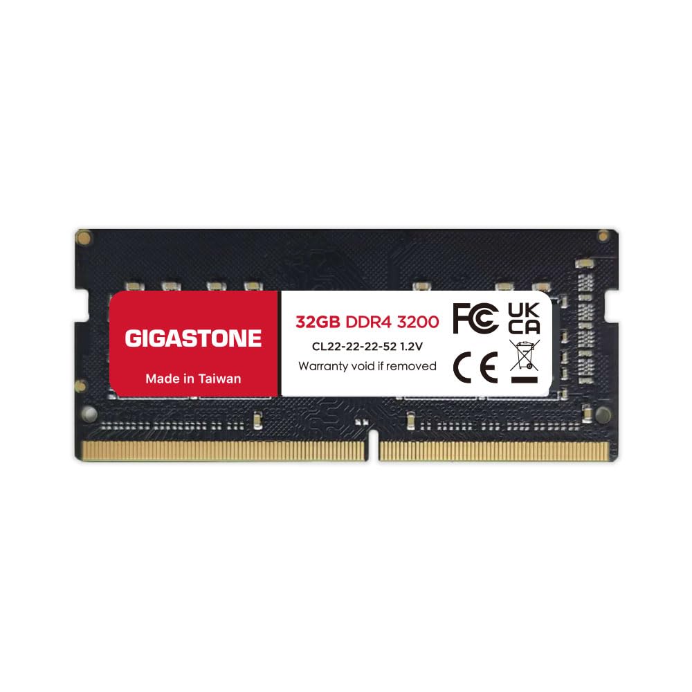 DDR4 RAM Laptop Only】 GIGASTONE 32GB DDR4 3200MHz (2933MHz or