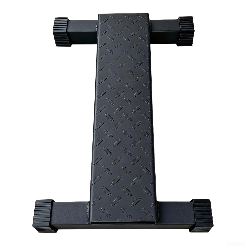Coussinets résistants à l'abrasion sur tous les terrains, sans antidérapant, bloc d'entraînement de force pour mollet avec pédales en acier requises, barre de levage pour les squats