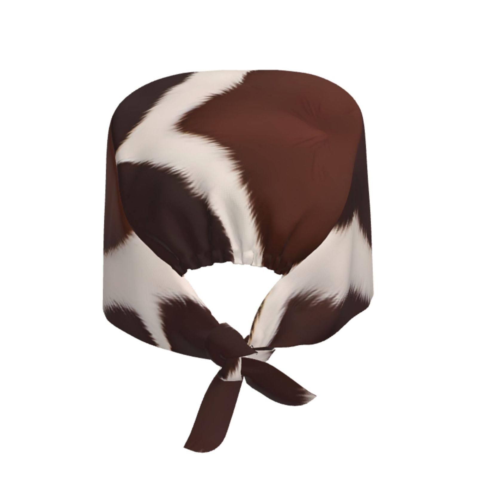 YYHWHJDE Breathable Work Hat red Brown Cowhide Prints Adjustable Comfortable Chef Hat for Women & Men