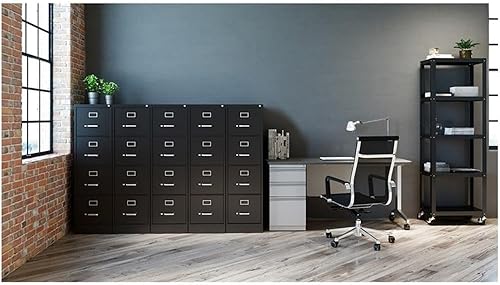 Miniatura 2 de Hirsh Industries Paquete económico de 2 archivadores de 4 y 3 cajones en negro y carbón