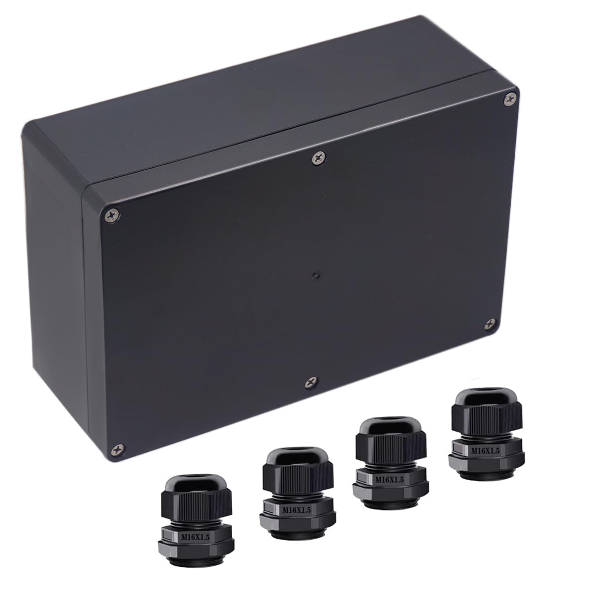 2Packs Junction Box IP65 Waterproof ABS Plastic Electrical Project Case Power Junction Boxes, Project Box with Fixed Ear Black 3.94x2.68x1.97 inch(100x 68 x50 mm) — Amazon image 20