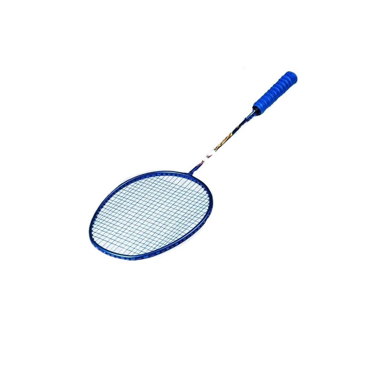 Badminton Set Raqueta de bádminton Profesional de Fibra de Carbono elástica 4U de 30 LB, for Uso Ofensivo y defensivo. Raquetas Badminton(1Pcs Blue Air)