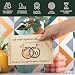 Imagen de CONTRAXT Carte en Bois Cadeau de Mariage Support Original pour Argent Idée pour Couple de Mariés & Fonds de Lune de Miel