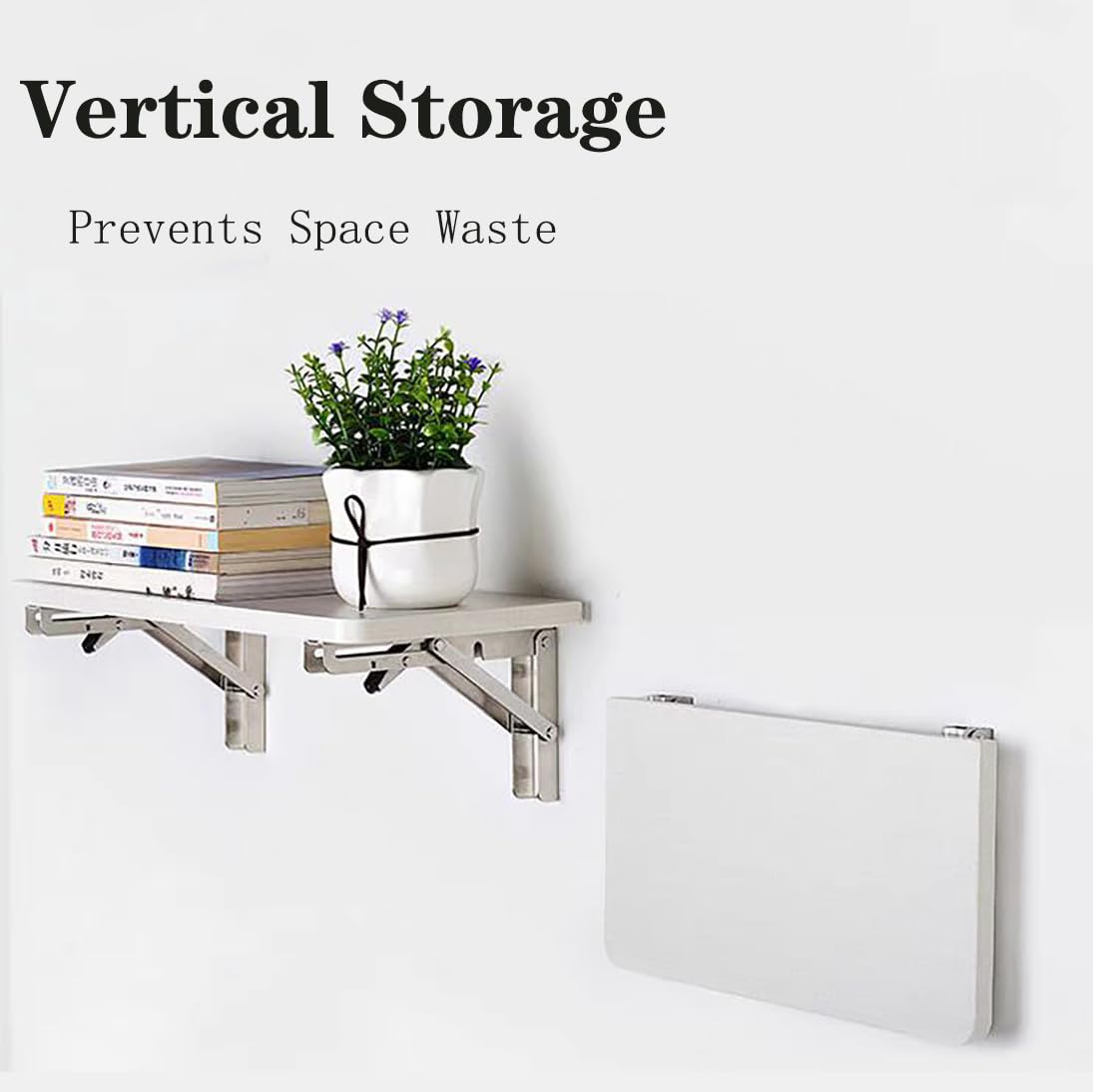 Plegable Madera Estanteria Pared Puede Soportar 50 kg Baldas Flotantes Cocina Sala de Estar Dormitorio Baño Garaje Estantes de Pared