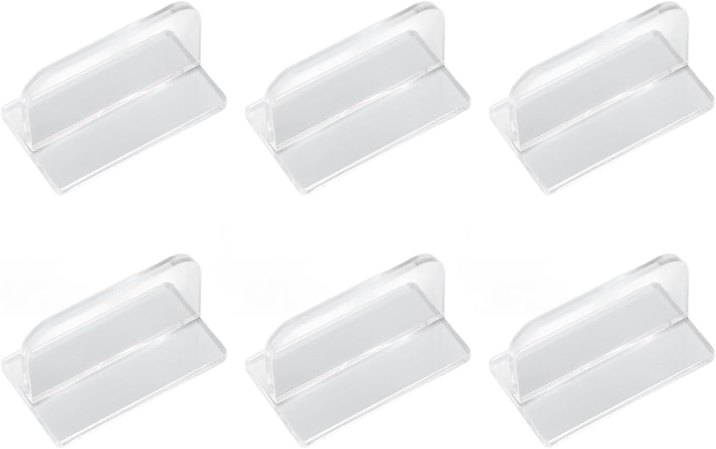 flexman 6Pcs Aquarium Lid Handles, Adhesive Rectangle Transparent Acrylic Fish Tank Cover Handles, Aquarium Cover Handle Replacement for Fish Tank