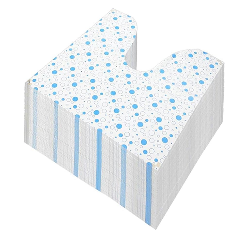 IJSDNVJNDX U-Shaped Toilet Training Rug Mat 50 Pack Disposable Waterproof Non-Slip Floor Protector for Urine