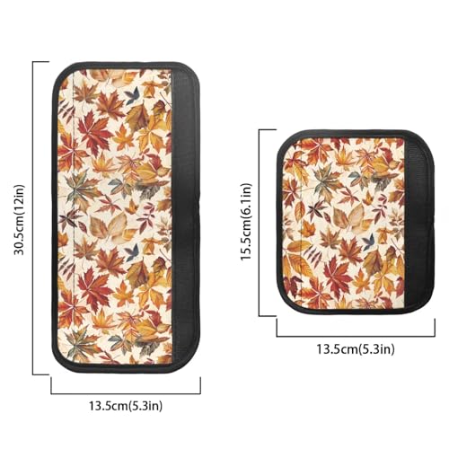 Image of Maple Leaf 6 Pcs Refrigerator Door Handle Covers Kitchen Appliance Decor Handles Washable Fridge Handle Covers for Fridge Microwave Stove Dishwasher Fall Decoration