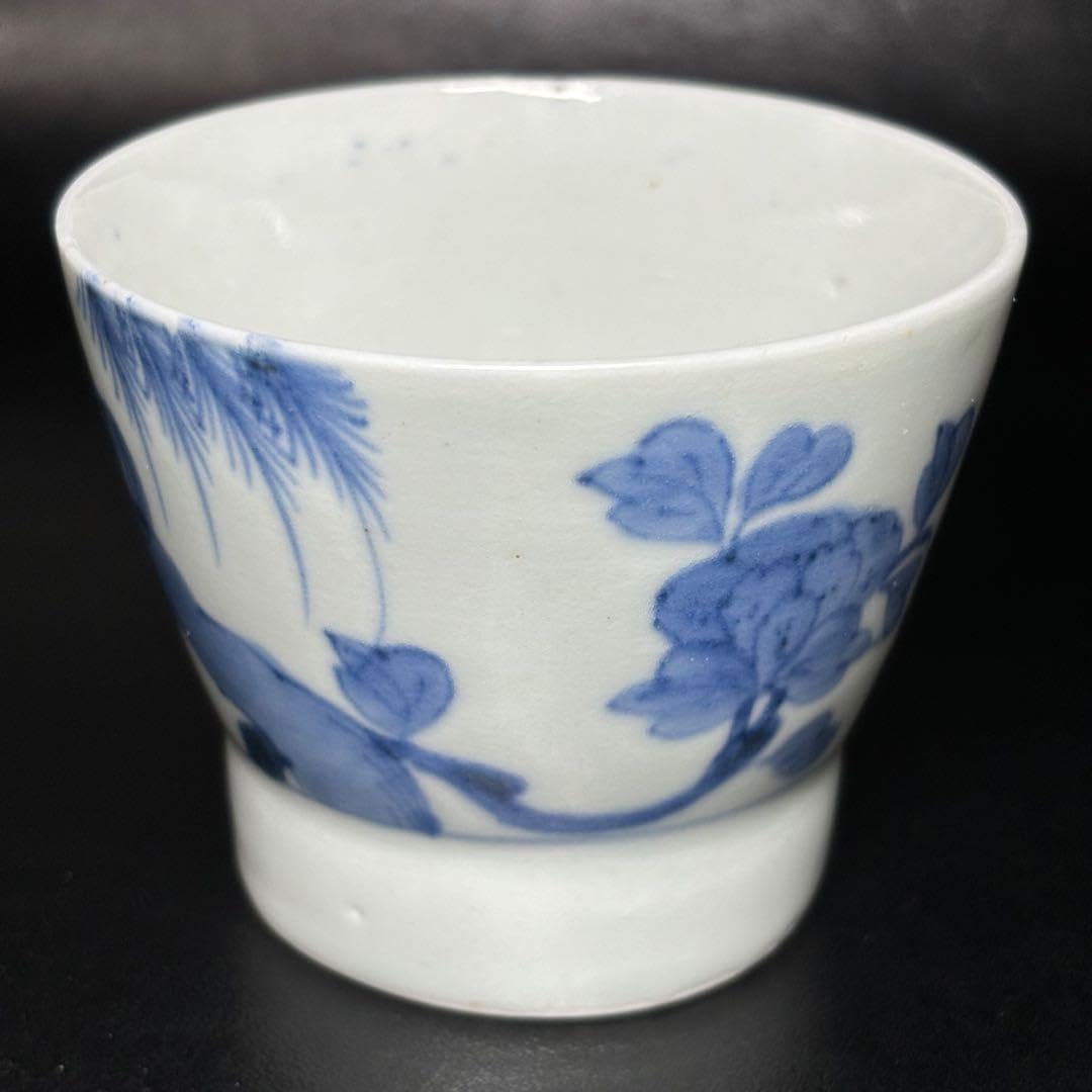 古伊万里染付井桁文様蒟蒻印判蕎麦猪口器 - WWW.ZOLEILFLOORING.COM