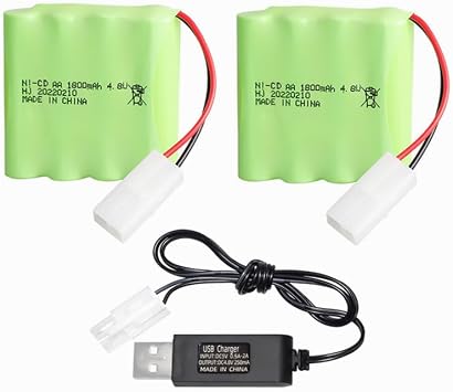 4.8V 1800mAh High Capacity Rechargeable Battery Pack Standard Tamiya Connector for Lithonia ELB-4865N ELB4865N 277ELNF LESB1R NIC0546 CUSTOM-123 OSA43AA