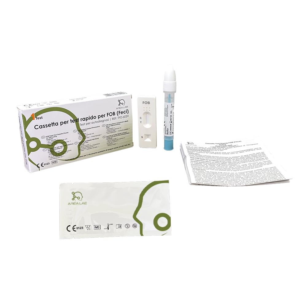Lot de 3 tests sanguins occults dans les selles FOB | Test colon droit, certifié CE, précision 99,1 %, résultats en 5 minutes, dispositif médical enregistré