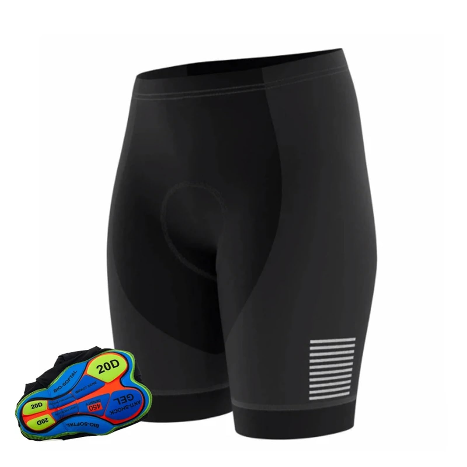Mallas con Tirantes for Ciclismo de montaña con Almohadilla de Gel 20D, Pantalones Cortos de Ciclismo for Mujer, Variedad de Estilos for Verano(Color-4,XXS)