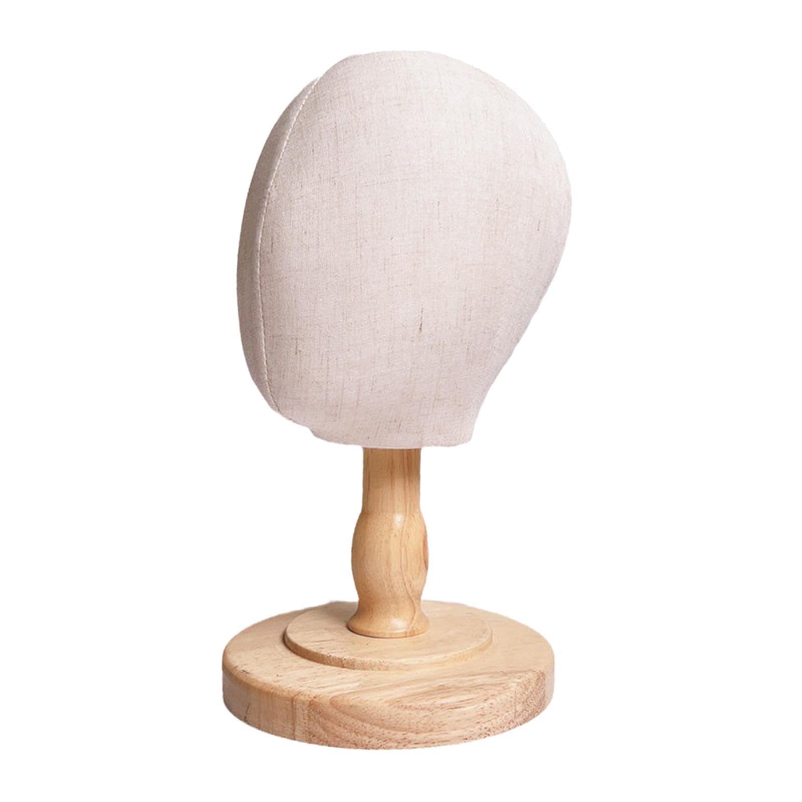 AUYXSSZ Durable Mannequin Head Model Display Stand For Storing Wigs Hats Accessories At Home Or Mall Headphones Manikin Head Wig Hat Caps Display Holder , Beige , 46cm