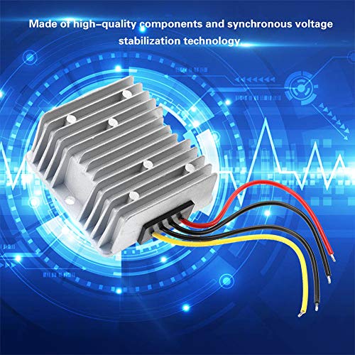 Zerodis Regulador Convertidor Fuente de Alimentación Elevadora de Alta Eficiencia 10A 240W, con Funciones de Protección Automática para Vehículos y Equipos CNC
