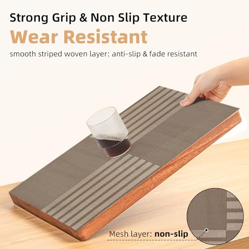 Cosmocasa Vinyl Striped Placemats Set Of 8 thumb #6