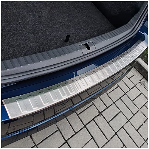 teileplus24 AL152 Protection de seuil de Coffre Aluminium pour Skoda Octavia 4 Combi Pas pour RS, Scout, Couleur:Argent
