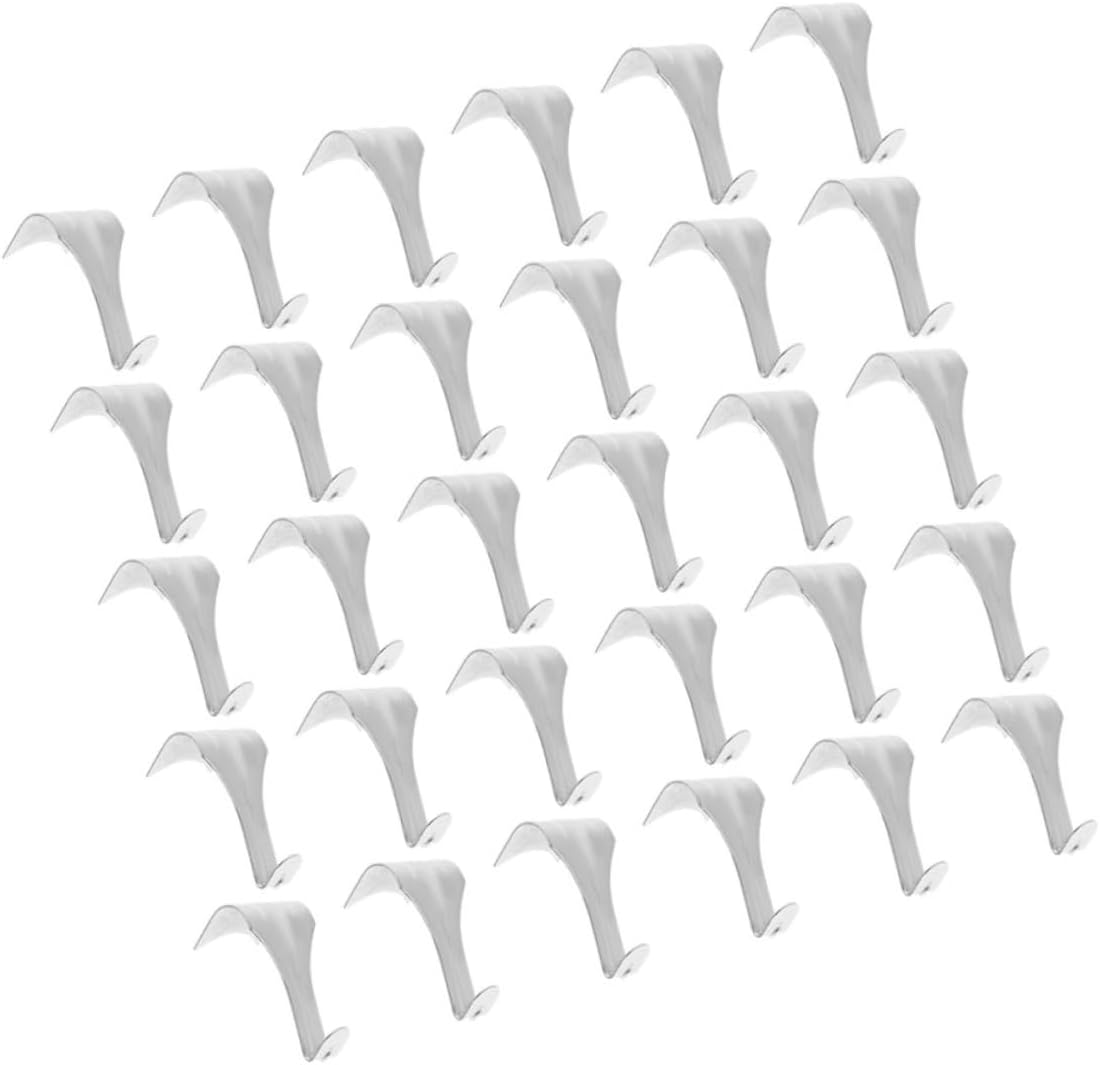 Veemoon 120pcs Heavy Duty Shaped Picture Rail Hooks for Hanging Art and Photos Smooth Strong Load-Bearing for Galleries and Exhibitions
