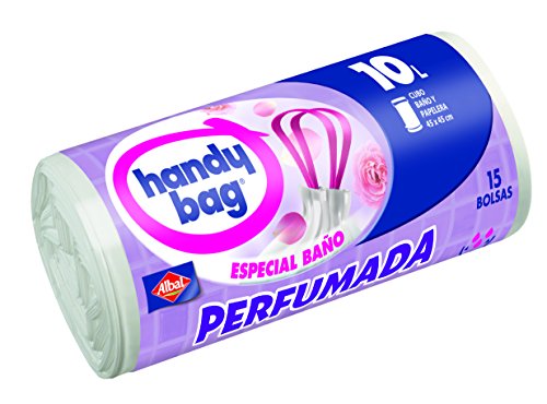 Handy Bag - Bolsa Basura Perfumada Baño 10 L 15 Bolsas - [Pack de 3]