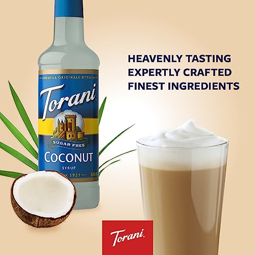 Torani Sugar Free Coconut Flavored Drink Syrup, 25.4 fl oz, 4 Pack - image 4