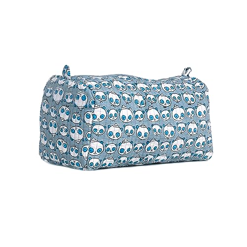 Image of Toiletry Travel Bags Shaving Kit, Makeup Pouch Bag |Organizer for Cosmetics, Makeup Brushes, Jewelry, Shaving Tools and Travelling Accessory- (23.5 X 11.5 X 17.5 Cm, Blue)