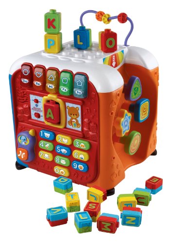 vtech ultimate alphabet activity cube pink