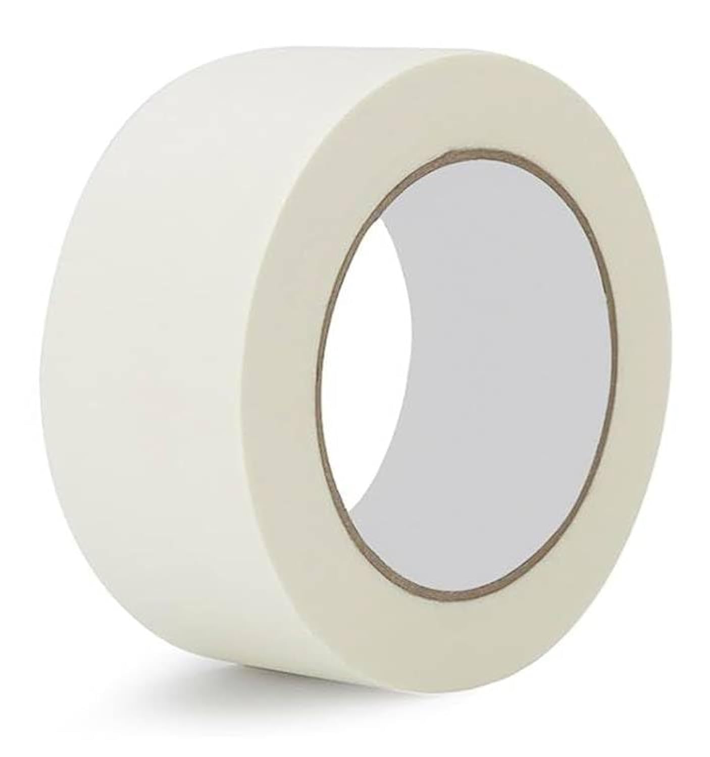 Premium Masking Tape, 1 Roll 2 Inch X 20 Yards General Purpose Paper Tape For Painting, Labeling, Marking, Gardening, Packaging, Artworks, Schools, Office, Garage, Factory, Industrial Uses