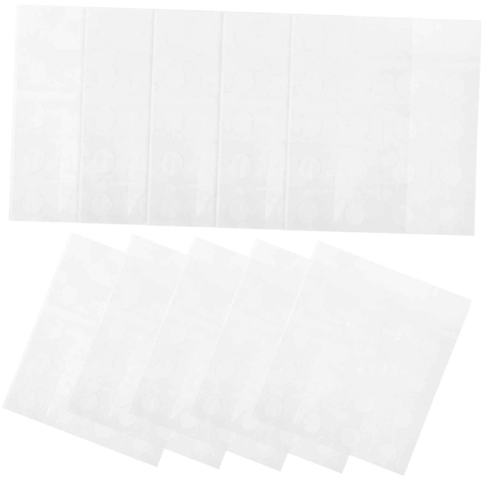 SEWACC 50Sheets Clear Adhesive Dots for Balloon Decoration Double Sided Stickers for Crafting with Dots Each for Birthday Wedding