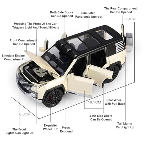 Image of Galaxy Hi-Tech BYD Looking up at U8 1:32 Scale Model Car Exclusive Alloy Metal Pull Back Die-cast Car with Openable Doors & Light Music Best Gifts Toys Kids【Colors as Per Stock】