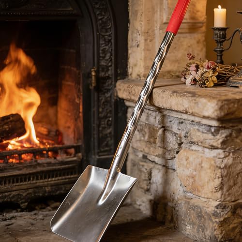 Pelle à cendres ménagère évite de se baisser grâce au manche long robuste